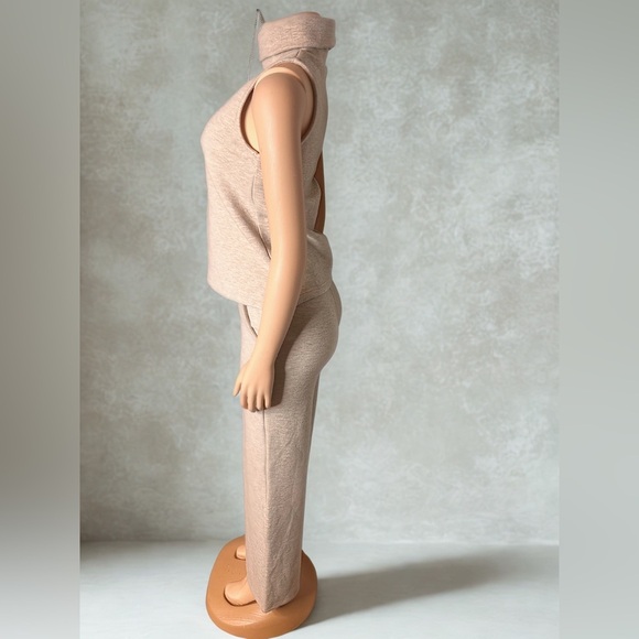 OGL BEST SELLER SET xs 2Pcs Set Split Hem Top & High Waisted Straight Leg Pant - Picture 8 of 10